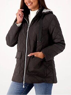 Nuage Jersey Lining and Hood Quilted Jacket